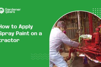 How to Apply Spray Paint on a tractor