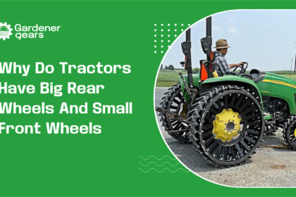 why do tractors have big rear wheels and small front wheels