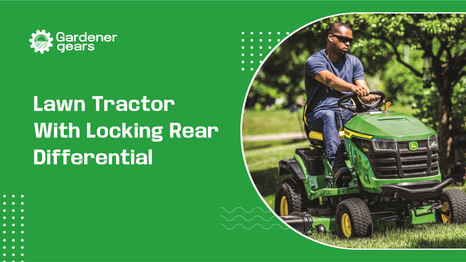 Lawn Tractor With Locking Rear Differential