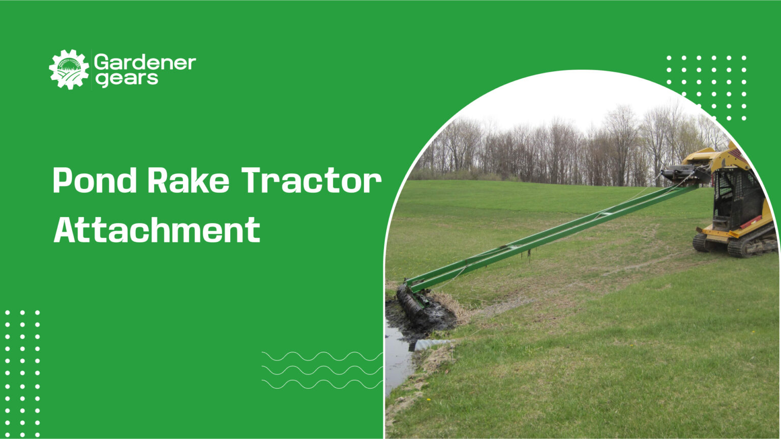 pond rake tractor attachment