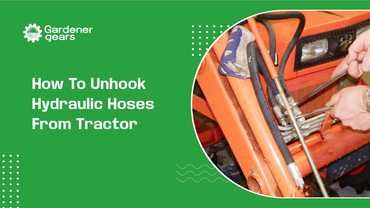 how to unhook hydraulic hoses from tractor