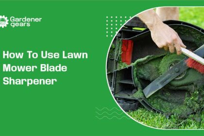 how to use lawn mower blade sharpener