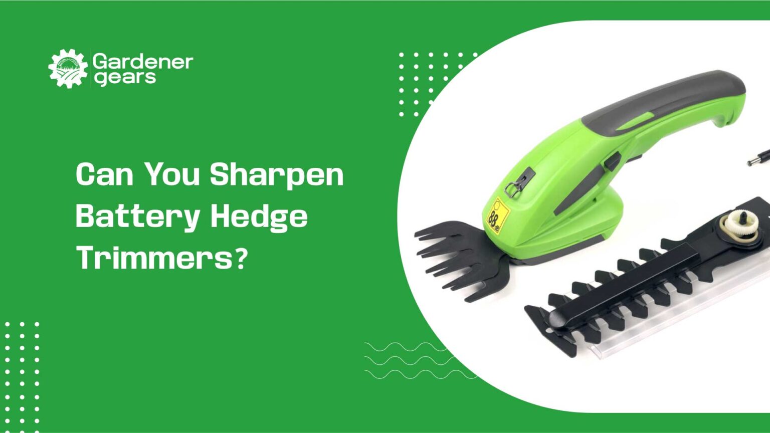 Can you sharpen battery hedge trimmers?