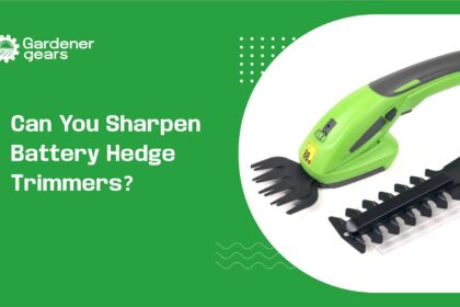 Can you sharpen battery hedge trimmers?