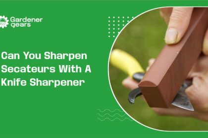 can you sharpen secateurs with a knife sharpener