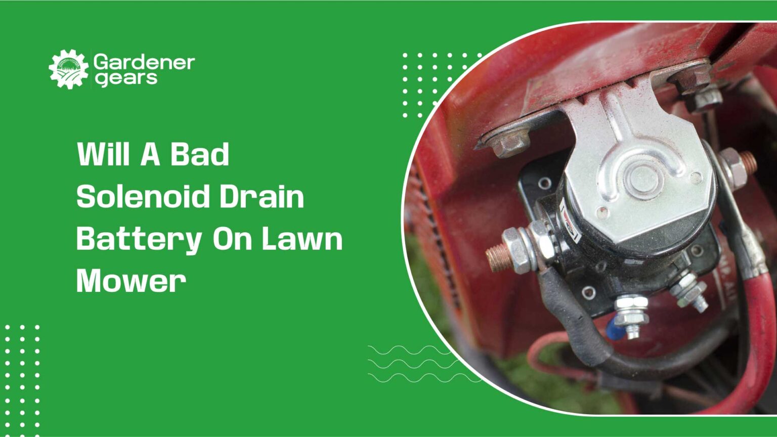 will a bad solenoid drain battery on lawn mower