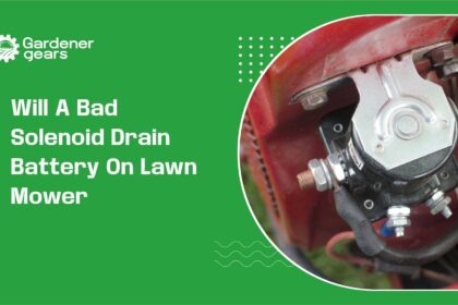 will a bad solenoid drain battery on lawn mower