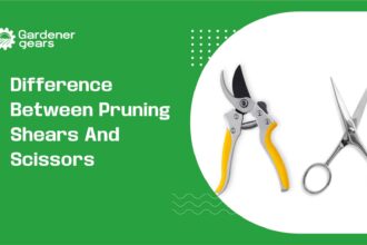 difference between pruning shears and scissors